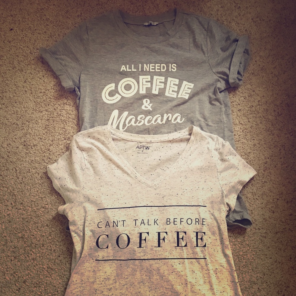 Coffee lovers t-shirt set